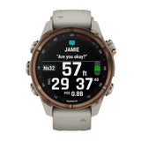 Garmin Descent Mk3i Watch Style-Dive Computer (43mm, Bronze PVD Titanium with French Gray Band)