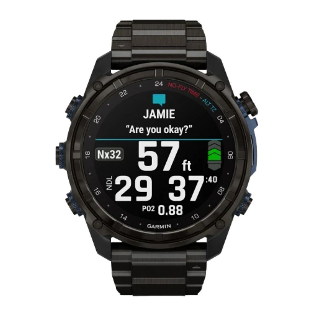 Garmin Descent Mk3i Watch Style-Dive Computer (51mm, Carbon Gray with DLC Titanium Band)