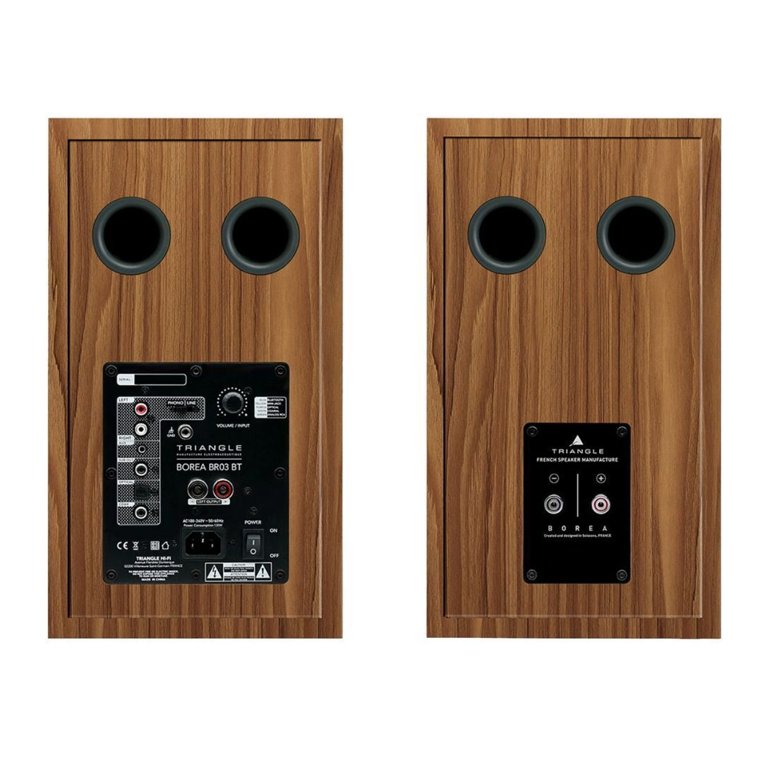 Triangle Borea Active BR03 BT Wireless Bluetooth Bookshelf Speaker (Oak Green)