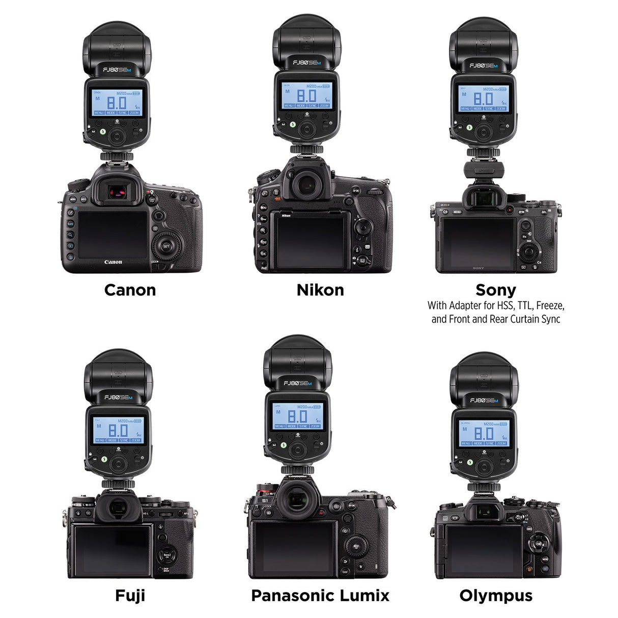 Westcott FJ80-SE M Universal 80Ws Speedlight with Integrated 2.4 GHz Transceiver and LCD Display