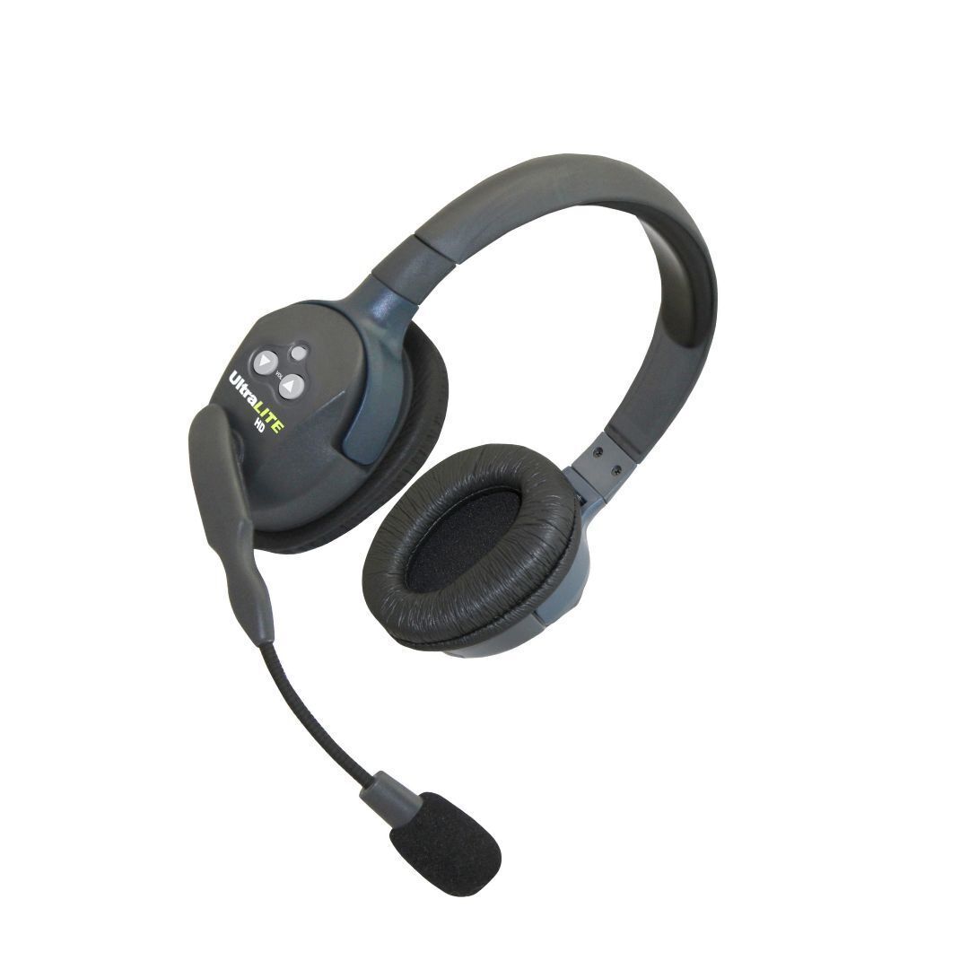 Eartec UltraLITE Double Headset ULDR-HD with Self-Contained and Hands-Free Design