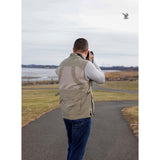 DOMKE PhoTOGS Vest with 100 Percent Cotton, 12 Pockets and Padded Collar (Sand, Medium Size)