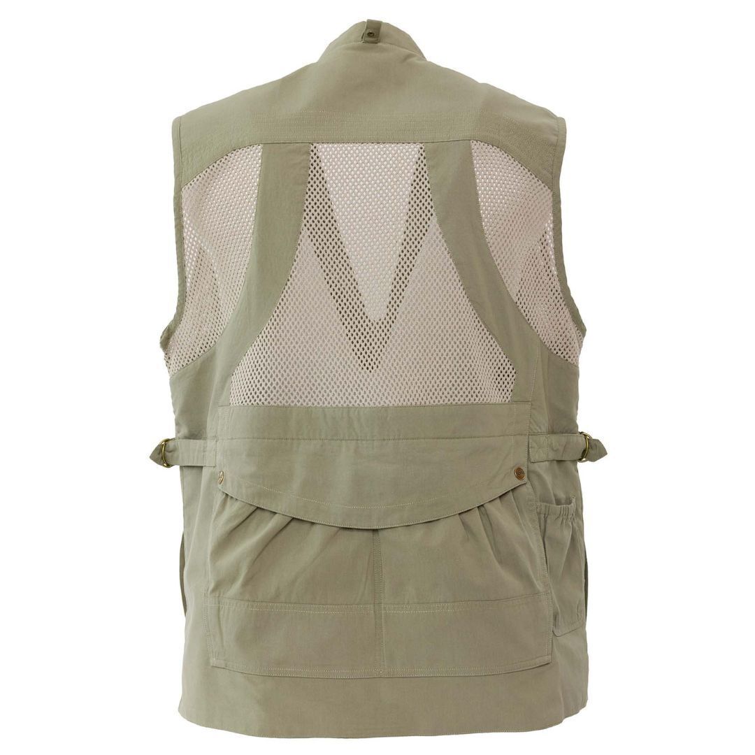 DOMKE PhoTOGS Vest with 100 Percent Cotton, 12 Pockets and Padded Collar (Sand, Medium Size)