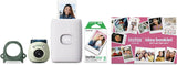 Fujifilm INSTAX GREEN PAL LINK 2 Bundle with Digital Camera and Smartphone Printer