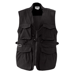 DOMKE PhoTOGS Vest with 100 Percent Cotton, 12 Pockets and Padded Collar (Black, Small Size)
