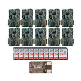 Browning 10PK Pro Scout Max Extreme HD Cellular Trail Camera with 32GB Memory Card and Reader