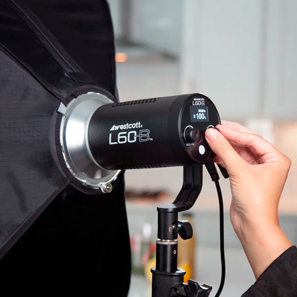 Westcott L60-B Bi-Color LED Video Light (60W) with V-Mount 14.8v Lithium-ion Battery and Charger Kit