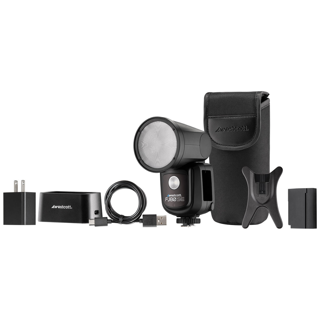 Westcott FJ80-SE S 80Ws Speedlight for Sony Cameras with Creative Pack, Umbrella, Accessory Kit
