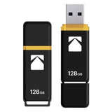 Kodak Classic K100 Cap and Body Series USB 3.2 Gen 1 Interface 128GB Flash Drive (10 Pack)