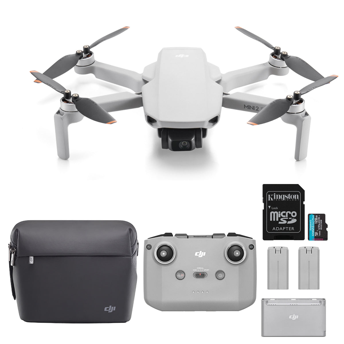 DJI Mini 2 SE Fly More Combo with 64GB Memory Card-  Lightweight Mini Camera Drone with 2.7K Video