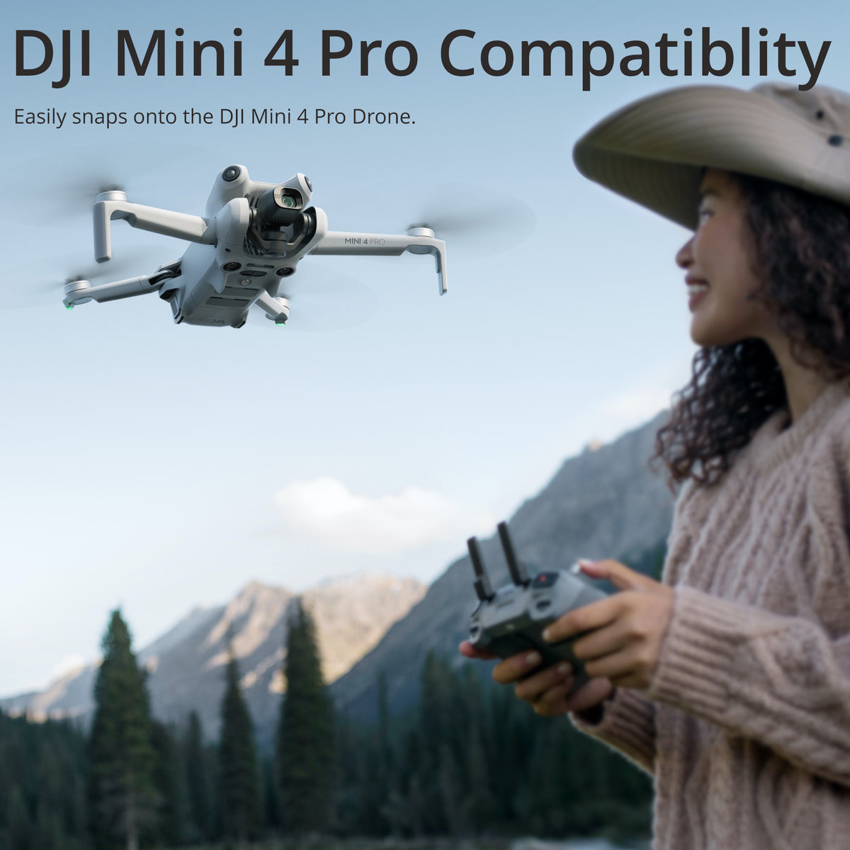 DJI Mini 4 Pro ND Filters Set (ND 16/64/256) and Wide-Angle Lens Bundle
