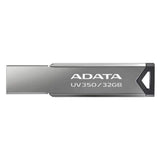 Adata UV350 32GB USB 3.2 Gen 1 Capless Metal Flash Drive with Strap Hole (Black)
