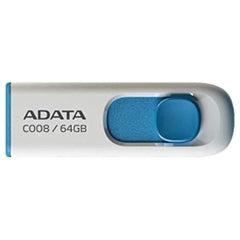 ADATA 64GB USB 2.0 Retractable Capless Flash Drive (Red)