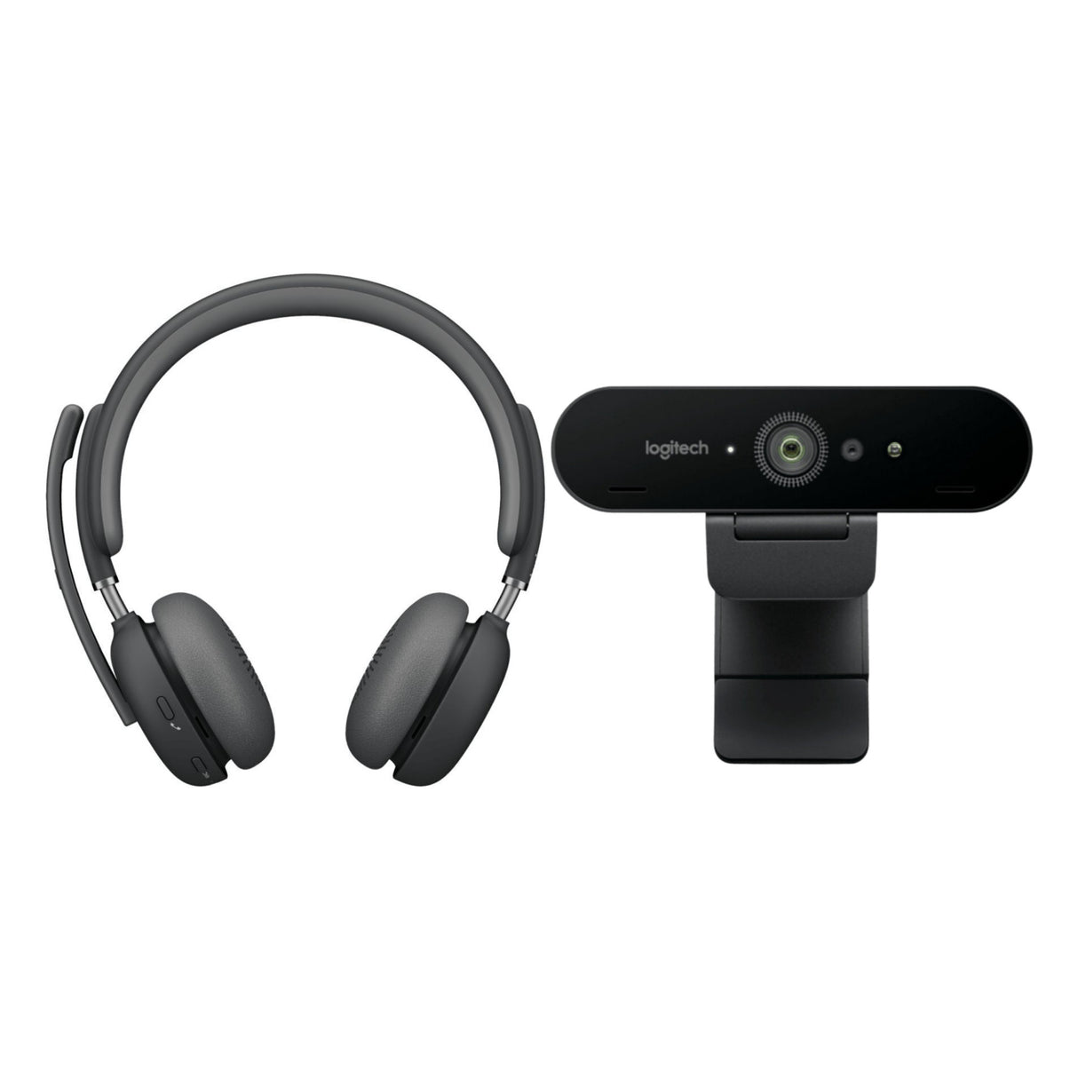Logitech Zone Wireless 2 UC AI-Powered Headset with Logitech 4K Pro Webcam