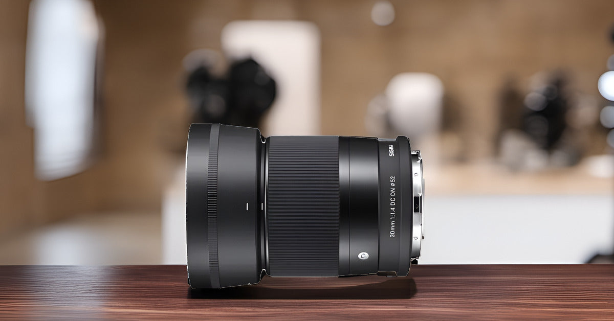 Sigma 30mm f/1.4 Contemporary DC DN Prime Lens for Sony E Cameras with Lens Accessory Bundle