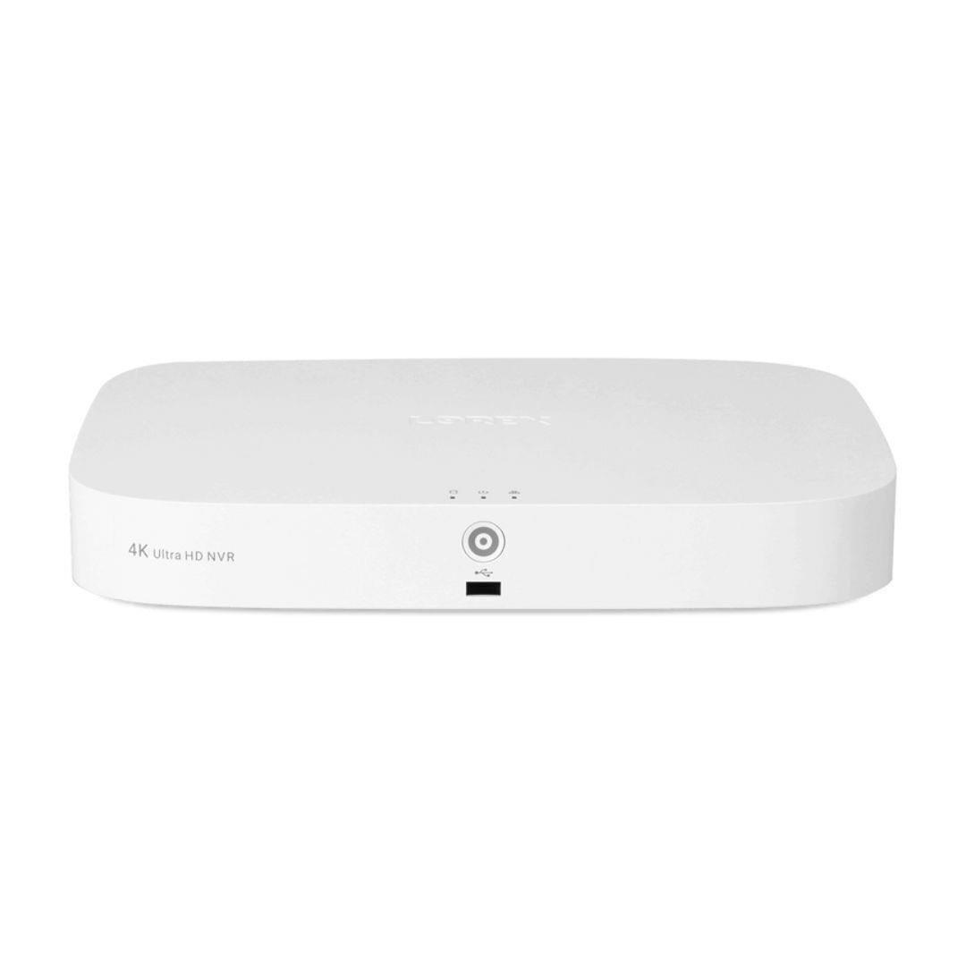 Lorex 4K 16 Camera Capable 2TB NVR Recorder with Four (4) Lorex A20 IP Wired Bullet Security Camera