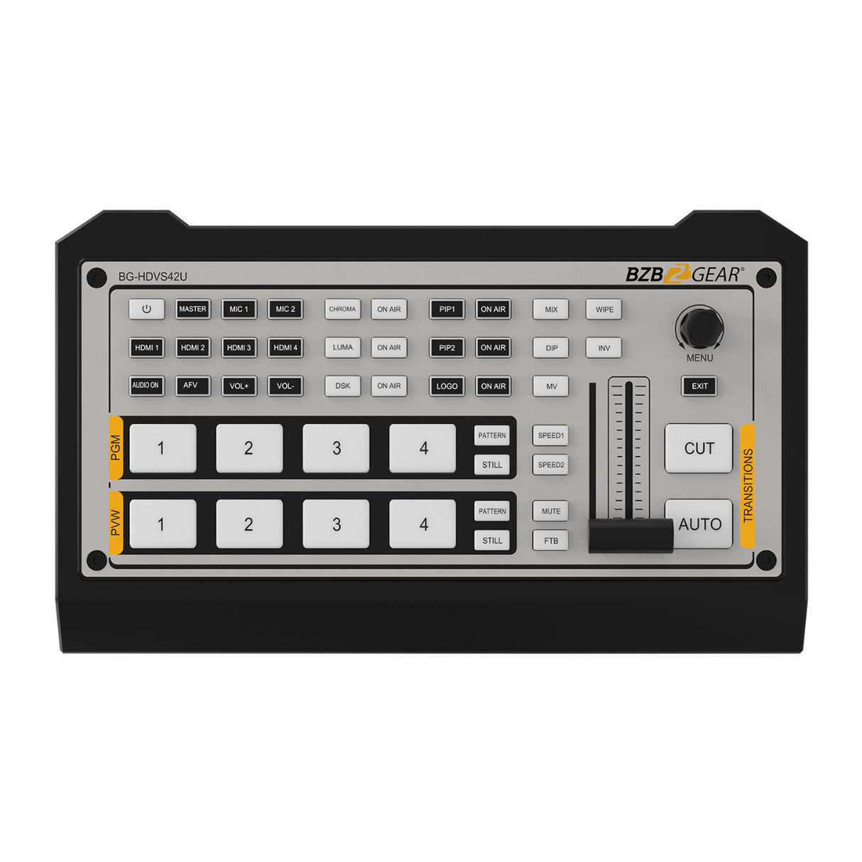 BZBGEAR 20x PTZ Camera Broadcast Kit with 4-Channel Mixer and Advanced PTZ Controller with Joystick