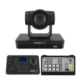 BZBGEAR 30x PTZ Camera Broadcast Kit with 4-Channel Mixer and Advanced Controller with Joystick