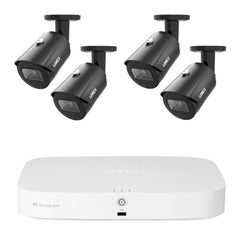 Lorex 4K 2TB NVR Recorder Bundle with A20 Bullet Security Camera (4 Pack)