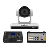 BZBGEAR 30x PTZ Camera Broadcast Kit with 4-Channel Mixer and Advanced Controller with Joystick