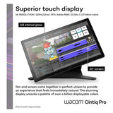 Wacom Cintiq Pro 22 Ultra HD 4K Drawing Tablet with 10-Point Multi-Touch, and Pro Pen 3 (Black)