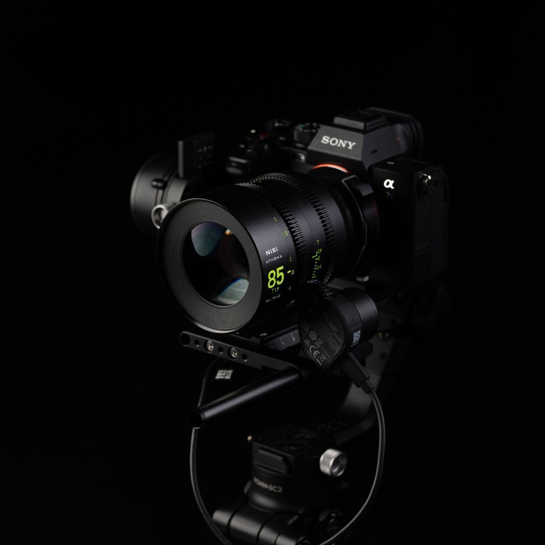 NiSi 85mm ATHENA PRIME Full Frame Cinema Lens T1.9 with 77mm Filter Thread (E Mount, Drop-in Filter)