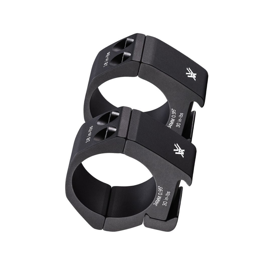Vortex Pro 34mm Type 2 Low-Glare Matte Black Riflescope Rings with Laser Engraved Torque (0.95-Inch)
