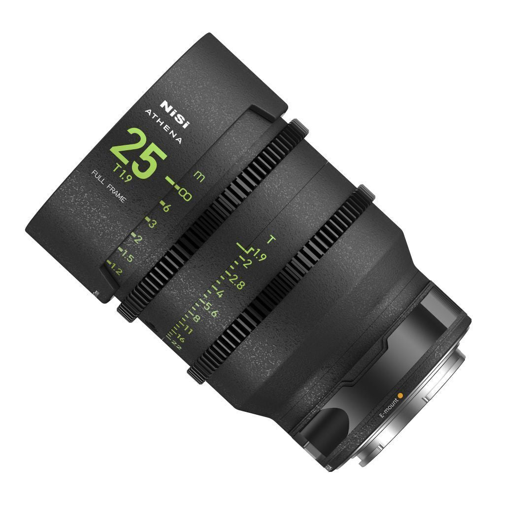 NiSi 25mm ATHENA PRIME Full Frame Cinema Lens T1.9 with 77mm Filter Thread (E Mount, Drop-in Filter)