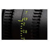 NiSi 50mm ATHENA PRIME Full Frame Cinema Lens T1.9 with Fluorescent Focal Scale (PL Mount)