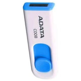 ADATA C008 32GB USB 2.0 Retractable Capless Flash Drive with 60 Mbps Read Speed (White)
