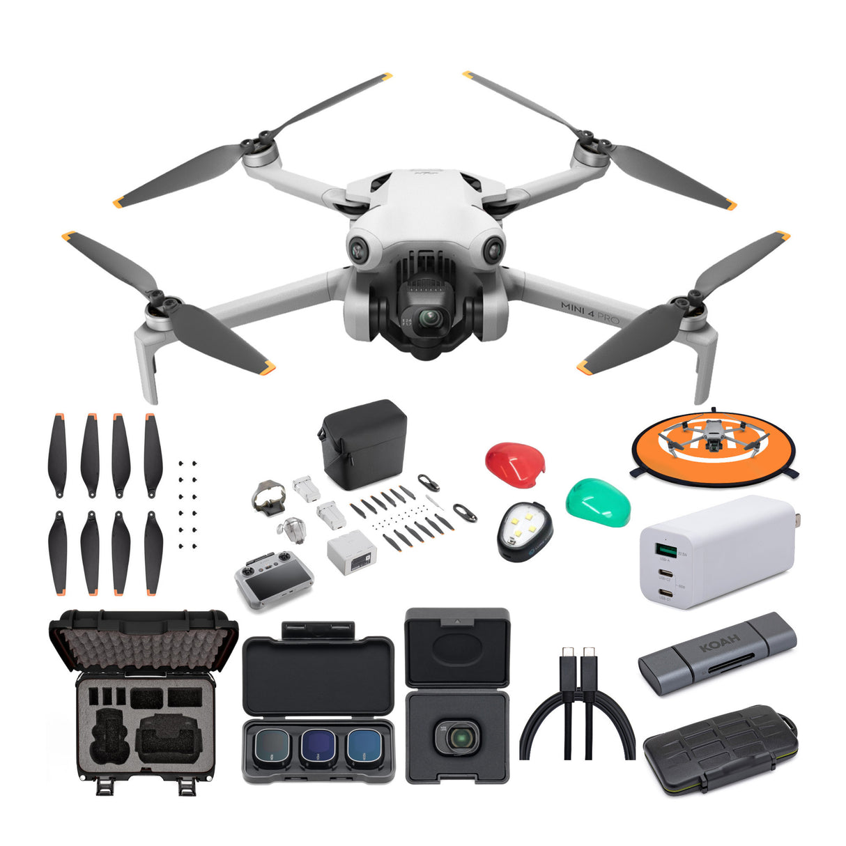 DJI Mini 4 Pro Drone Fly More Combo Plus with RC 2 Controller and Ultimate Flight Bundle