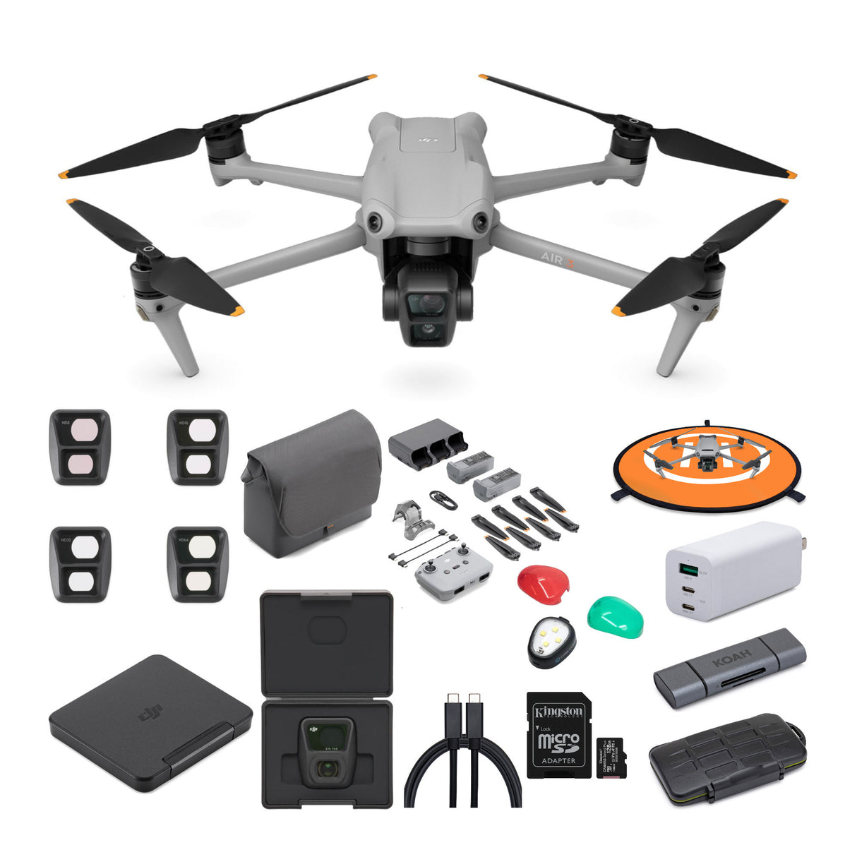 DJI Air 3 Drone Fly More Combo with RC-N2 Ultimate Flight Bundle