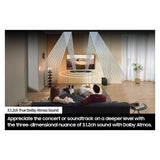 Samsung Q-series 3.1.2 ch. Soundbar Q600C Soundbar with Dolby Audio, Q-Symphony, and Adaptive Sound