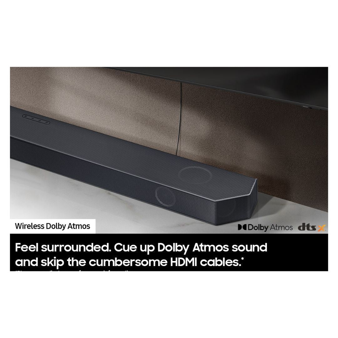 Samsung Q-series 7.1.2 ch. Wireless Dolby ATMOS Soundbar Q900C with Q-Symphony and SpaceFit Pro