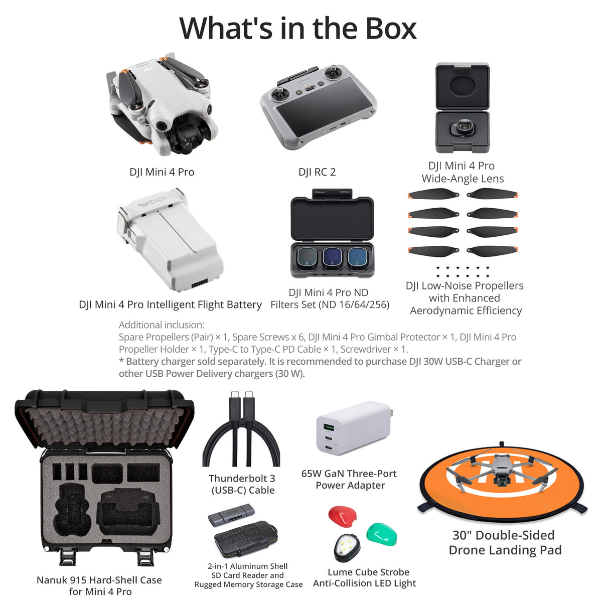 DJI Mini 4 Pro Drone with RC 2 Controller and Ultimate Flight Bundle