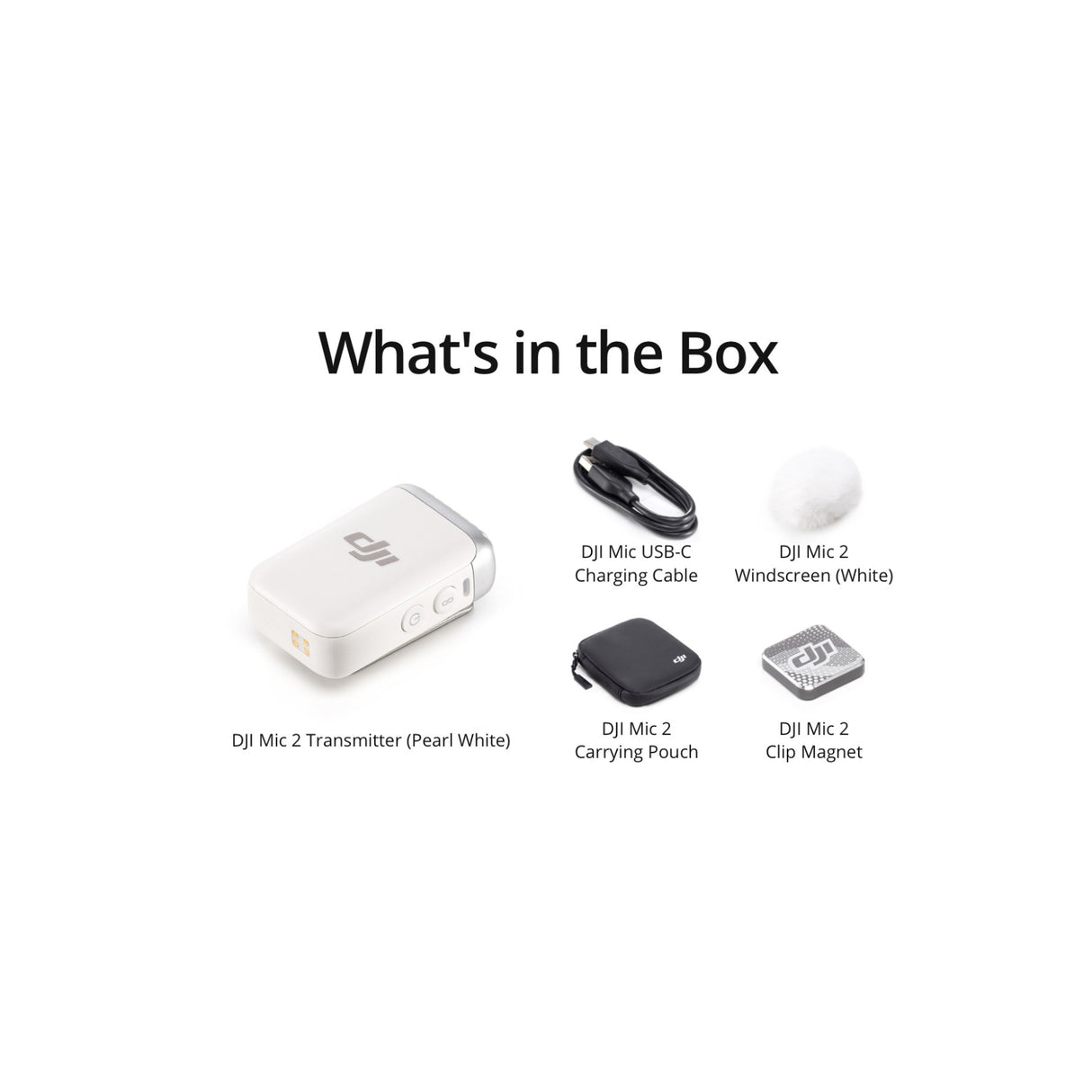 DJI Mic 2 Transmitter (Platinum White)