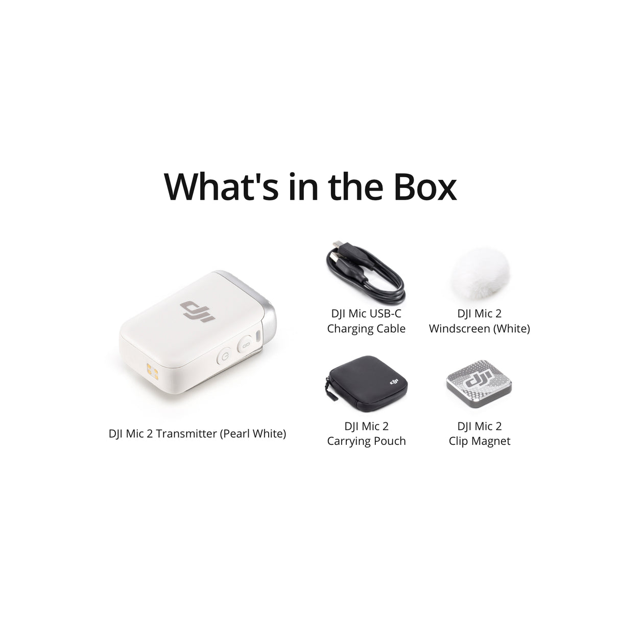 DJI Mic 2 Transmitter (Platinum White)