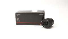 Panasonic Lumix S 18mm F1.8 Ultra-Wide (S-S18) Mirrorless Lens (Used)
