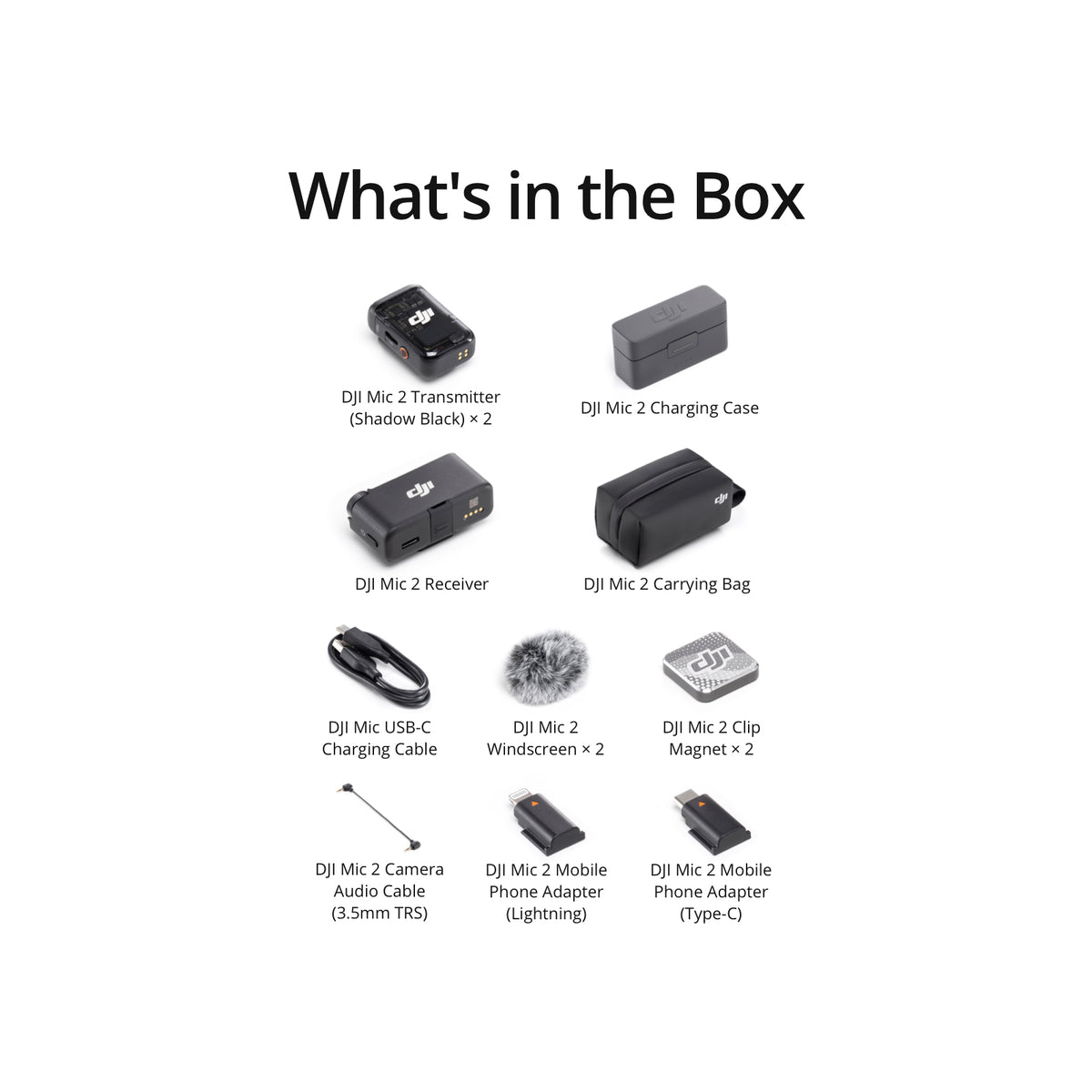 DJI Mic 2 (2 TX + 1 RX + Charging Case)