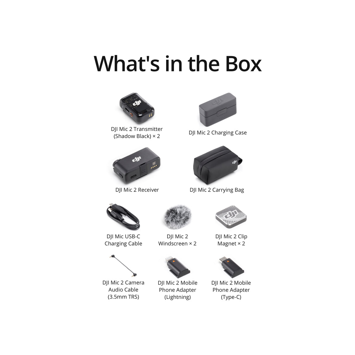 DJI Mic 2 (2 TX + 1 RX + Charging Case)