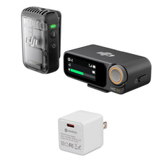 DJI Mic 2 Omnidirectional Audio Recording (1 TX and 1 RX)  with Accessories Bundle
