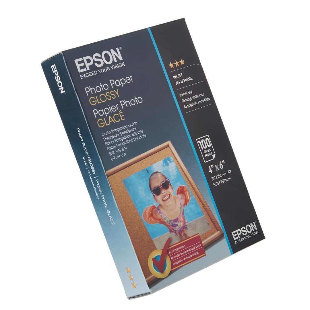 Epson 4 x 6-Inch Micro-Perforated Edge Glossy Photo Paper for True Photographic Prints (100 Sheets)