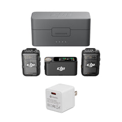 DJI Mic 2 - Professional Audio System (2 TX + 1 RX + Charging Case)  with Accessories Bundle