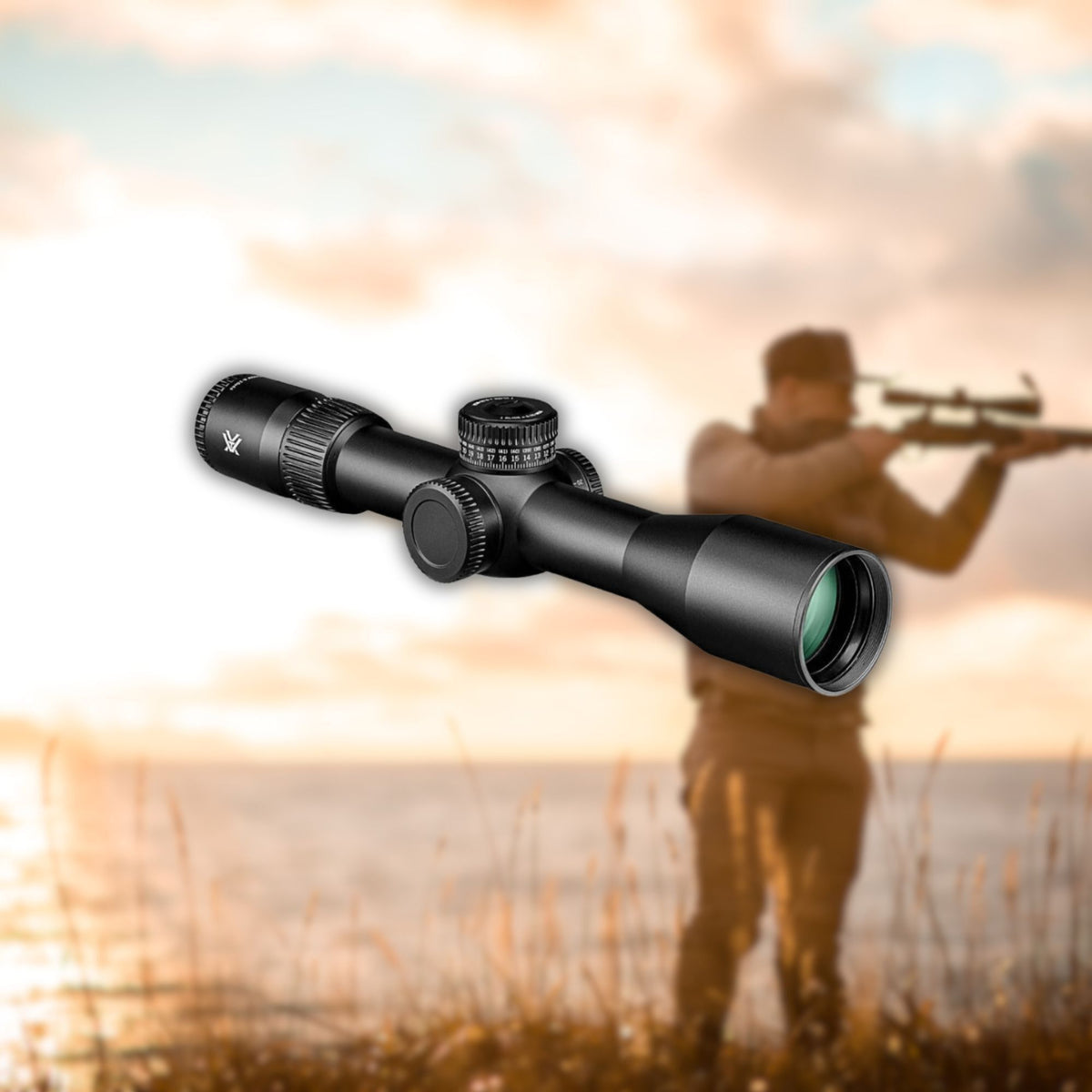 Vortex Venom 3 to 15x 44 FFP Riflescope - EBR-7C MOA Reticle with 34mm Riflescope Rings