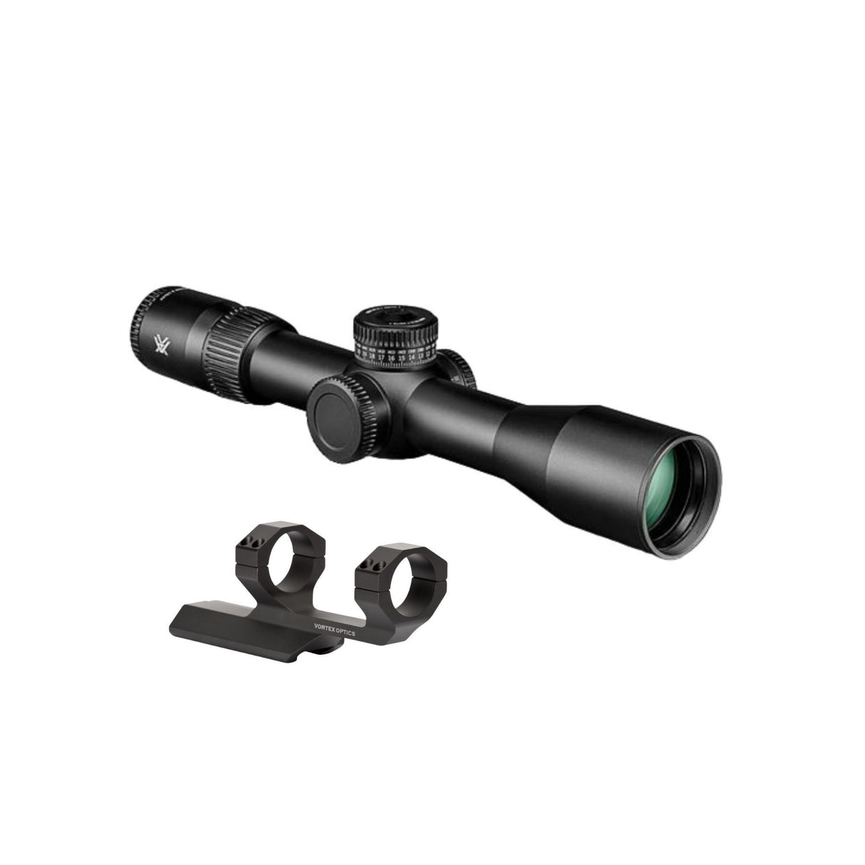 Vortex Venom 3 to 15x 44 FFP Riflescope - EBR-7C MRAD Reticle with 34mm Riflescope Rings