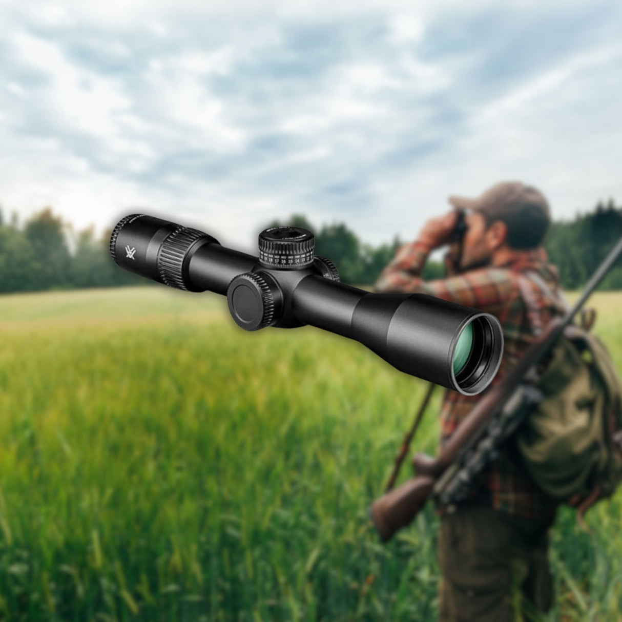 Vortex Venom 3 to 15x 44 FFP Riflescope - EBR-7C MRAD Reticle with 34mm Riflescope Rings