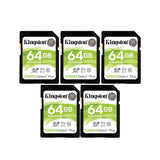 Kingston 64GB SDHC Canvas Select Plus Memory Card (5-Pack)