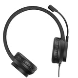 CODi Voice-Isolating USB-A Wired Headset with Boom Microphone and PU Leather Earpads