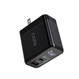 CODi 30W Dual Port Wall Charger with USB-C and USB-A Quick Charge 3.0 Outputs (Black)