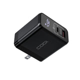 CODi 30W Dual Port Wall Charger with USB-C and USB-A Quick Charge 3.0 Outputs (Black)
